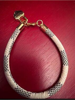 Faux Leather Bracelet | Gold Tone Clasp